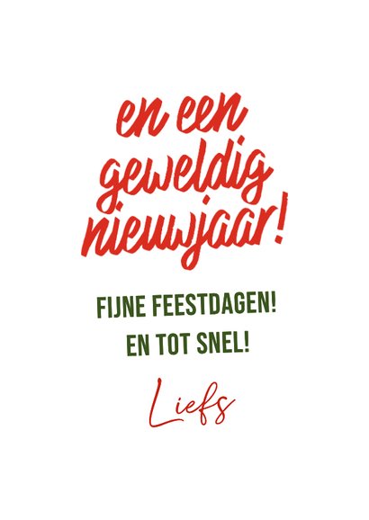 Vrolijke kerstkaart van oma in haar relaxstoel 3