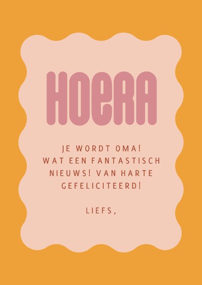 Vrolijke kleurrijke felicitatiekaart voor oma 3