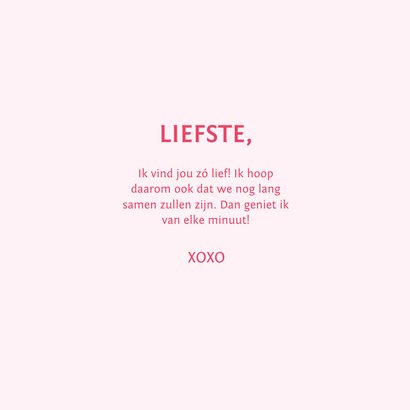 Vrolijke liefdeskaart met glimlachende hartjes 3