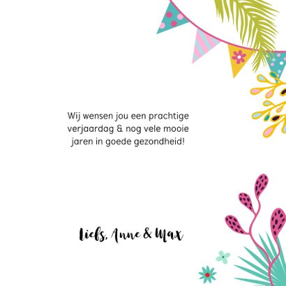 Vrolijke lieve luiaard verjaardagskaart 3