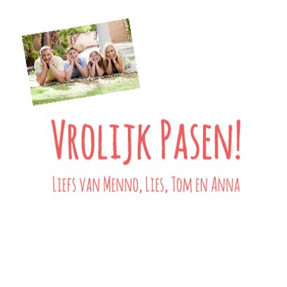 Vrolijke Paaskaart met ei - DH 3