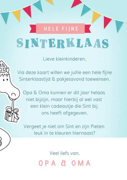 Vrolijke Sinterklaaskaart met leuke illustraties 3