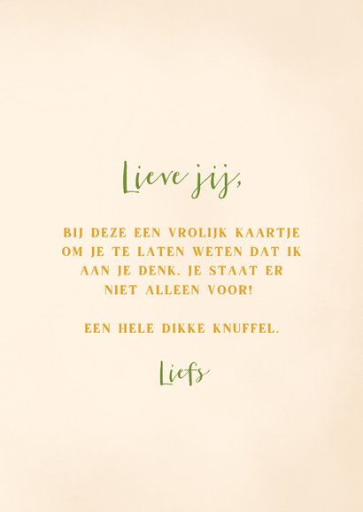 Vrolijke sterkte kaart met illustratie pannenkoekenplant 3