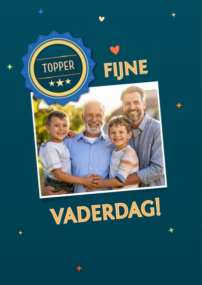 Vrolijke vaderdag kaart blij met een opa/vader zoals jij 2