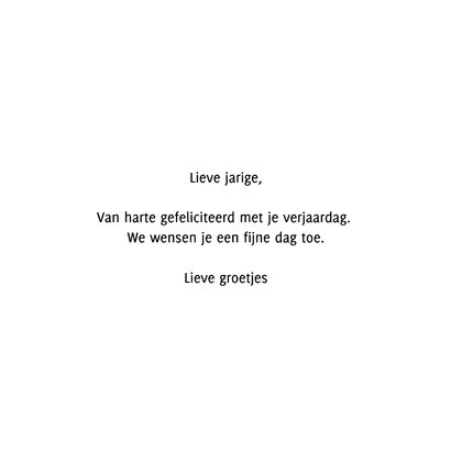 Vrolijke verjaardag felicitatie kaart vrouw LP 3