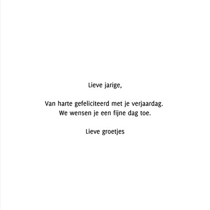 Vrolijke verjaardagskaart felicitatie kaart man LP 3