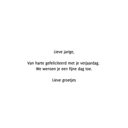 Vrolijke verjaardagskaart felicitatie kaart man LP 3