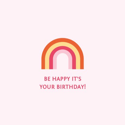 Vrolijke verjaardagskaart happy birthday in felle kleuren 2