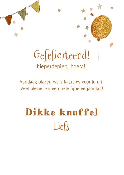 Vrolijke verjaardagskaart met zittende giraf voor kinderen 3