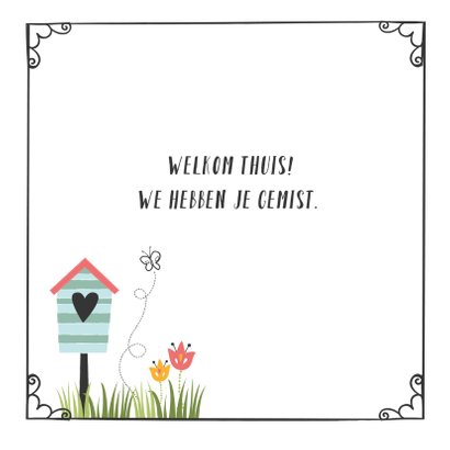 Vrolijke Welkom Thuis kaart 3