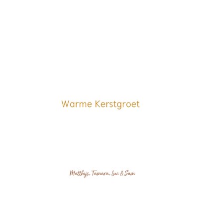Warme kerstkaart met foto's op hout 3