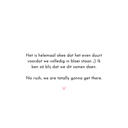 We all bloom in our own time opbeurende kaart 3