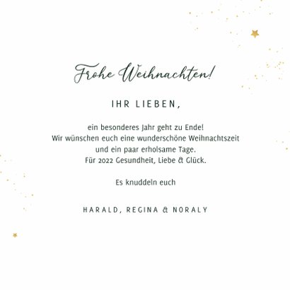 Weihnachtsgrußkarte Weihnachtskugel 'Merry Christmas' 3