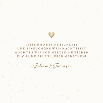 Weihnachtsgrußkkarte Herz aus Herzen 3