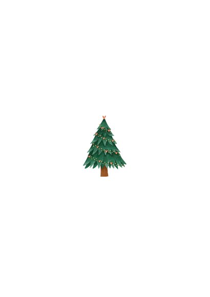 Weihnachtskarte 'Alles steht Kopf' Rückseite