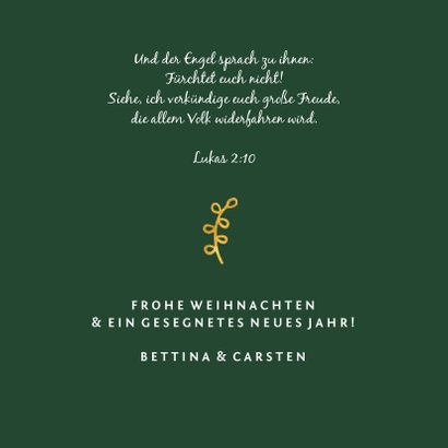 Weihnachtskarte christlich 'Joy to the world' 3