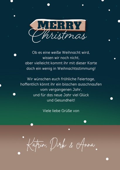 Weihnachtskarte 'Driving home for Christmas' 3