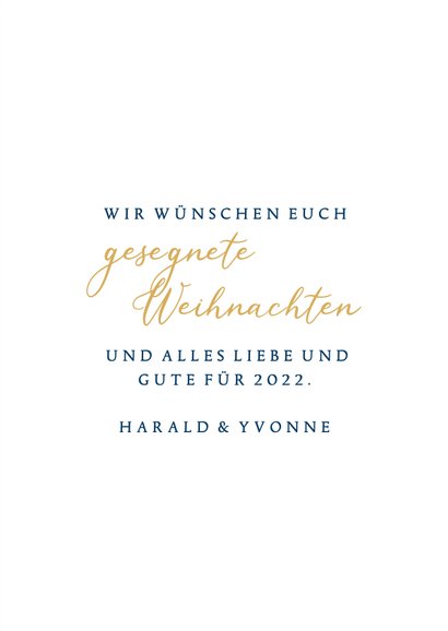 Weihnachtskarte 'Ehre sei Gott in der Höhe' 3