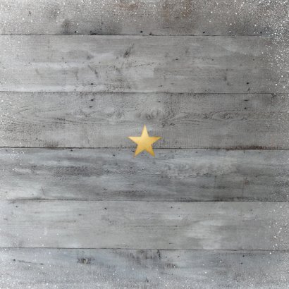 Weihnachtskarte eigenes Foto auf Holz Rückseite
