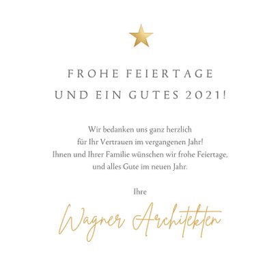 Weihnachtskarte Firma Fotocollage Stern 3