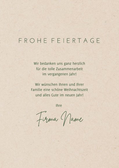 Weihnachtskarte Firma Weihnachtsbaum aus Geschenken 3