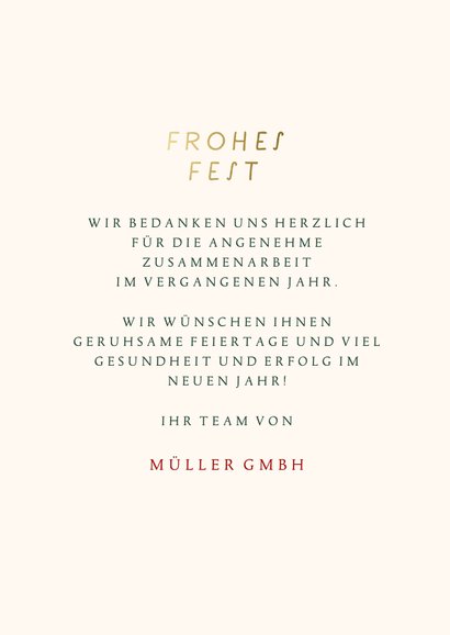 Weihnachtskarte Firma Weihnachtskranz klassisch 3