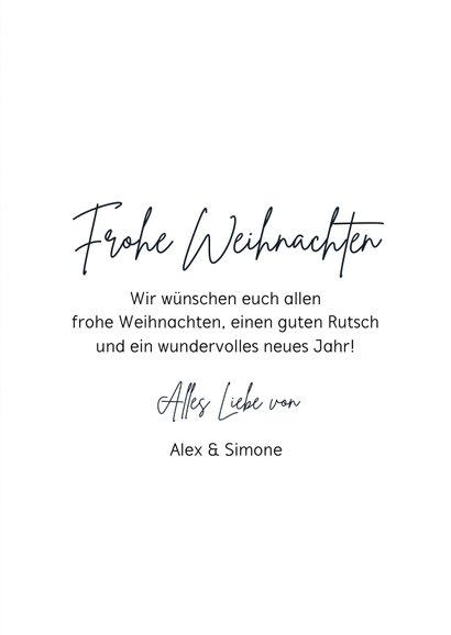 Weihnachtskarte Foto in Weihnachtskugel 3