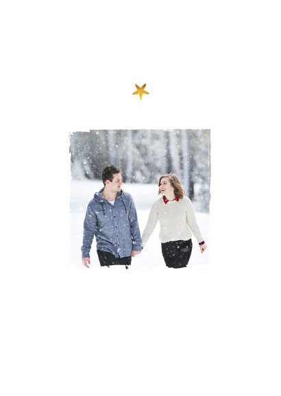 Weihnachtskarte Foto und Sternchen 2