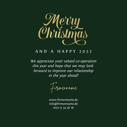 Weihnachtskarte geschäftlich Schreibschrift Vintage 3