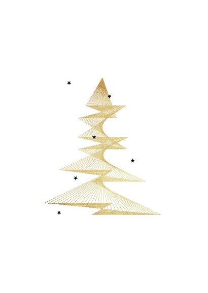 Weihnachtskarte geschäftlich Weihnachtsbaum grafisch 2