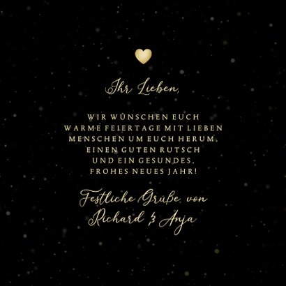 Weihnachtskarte Herz aus Herzen 3