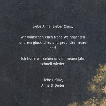 Weihnachtskarte 'HO HO HO' im Kreidelook 3
