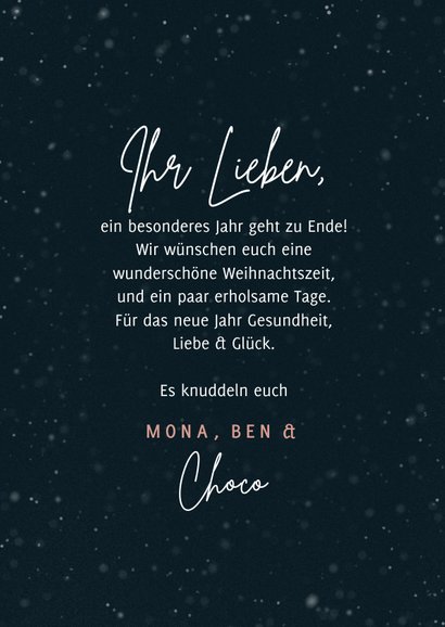 Weihnachtskarte Hundepfote 3