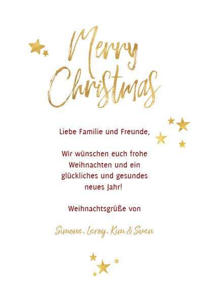 Weihnachtskarte Karo Hintergrund mit Foto 3
