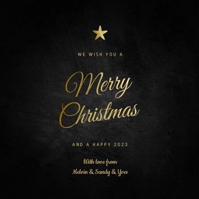 Weihnachtskarte klassisch 'Merry Christmas' 3