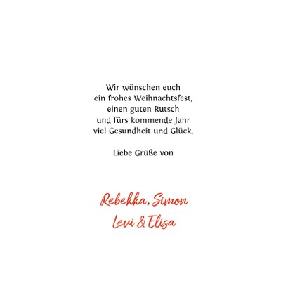 Weihnachtskarte klassisch Rotkehlchen & Winterzweige 3