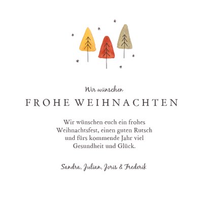 Weihnachtskarte kleiner Weihnachtswald 3