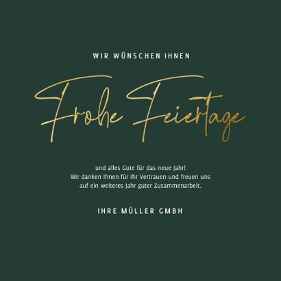 Weihnachtskarte Kunden elegant & trendy 3