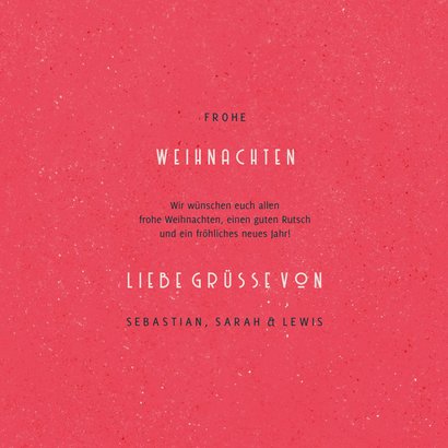 Weihnachtskarte 'Merry XMAS' Vintagelook 3