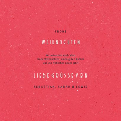 Weihnachtskarte 'Merry XMAS' Vintagelook 3