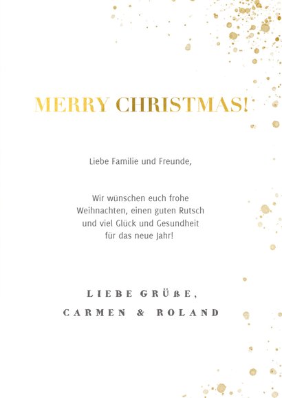 Weihnachtskarte mit Foto und Leoparden Muster 3