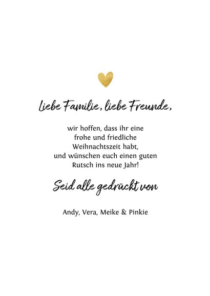 Weihnachtskarte mit Herz & Foto 3