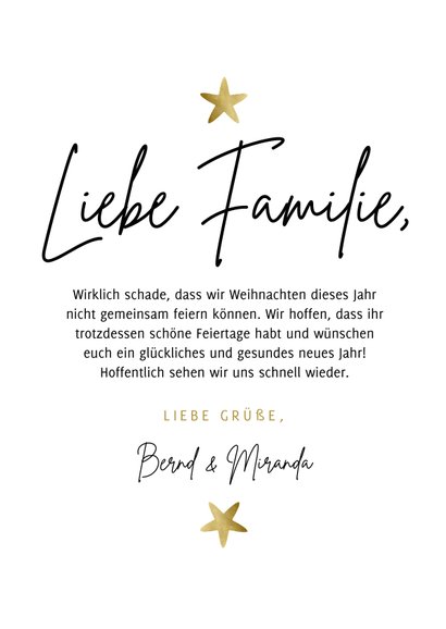 Weihnachtskarte mit Sternen 365 neue Chancen für 2021 3