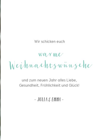 Weihnachtskarte mit vielen Fotos grafisch 3
