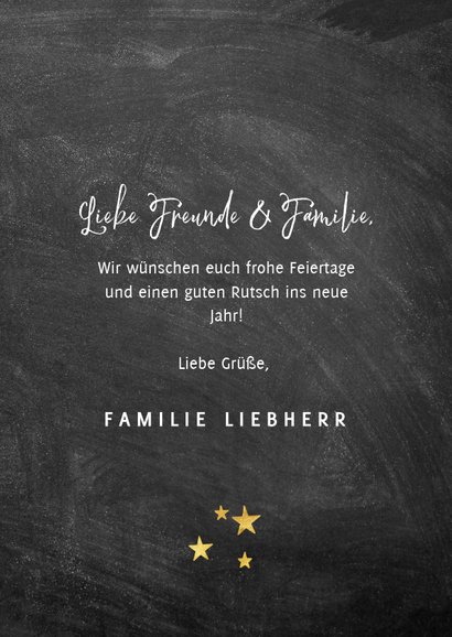 Weihnachtskarte mit Weihnachtsmann und Sternen 3