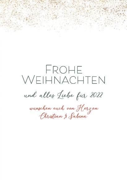 Weihnachtskarte natürlicher Weihnachtskranz 3