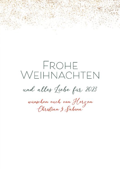 Weihnachtskarte natürlicher Weihnachtskranz 3