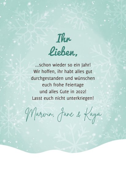 Weihnachtskarte 'Oh deer, what a year' 3