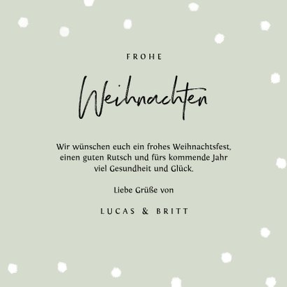 Weihnachtskarte Rotkehlchen in Weihnachtskranz 3