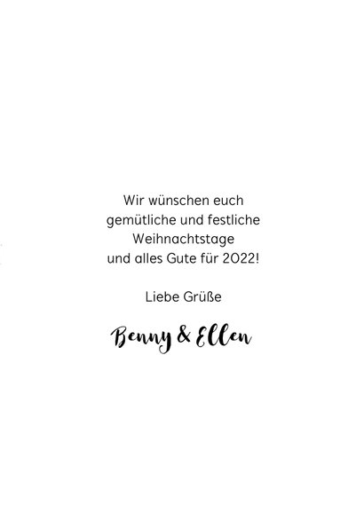 Weihnachtskarte rundes Foto mit Schleife 3